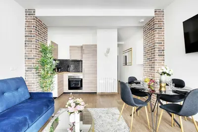 Coin salon dans l'établissement Superb apartment - 1BR 4P - Gare Montparnasse