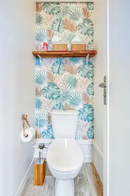 Salle de bains dans l'établissement Appart Cosy 4 Personnes - Parking Gratuit - Centre Paris 15 min Metro 4
