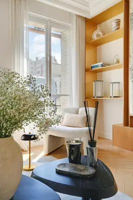 Coin salon dans l'établissement Écrin de Prestige à Dauphine
