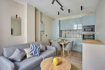 Cuisine ou kitchenette dans l'établissement Charming apartment 1BR - Montorgueil-Sentier