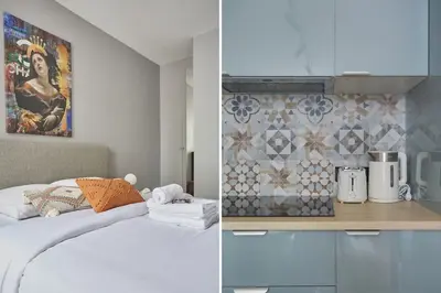 Un ou plusieurs lits dans un hébergement de l'établissement Charming apartment 1BR - Montorgueil-Sentier