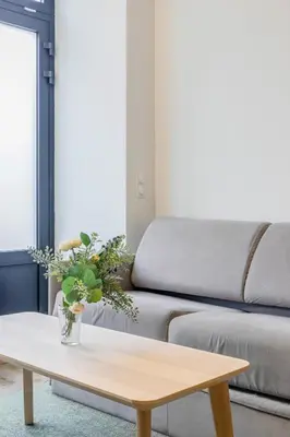 Coin salon dans l'établissement Enjoy in a Lovely Nest with modern design