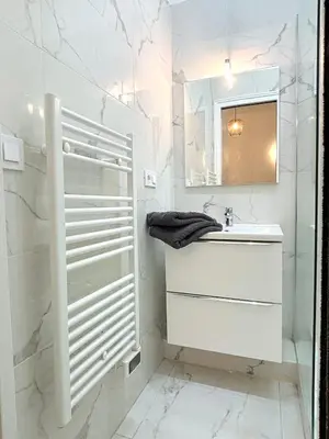 Salle de bains dans l'établissement L'appartement Moliteuil