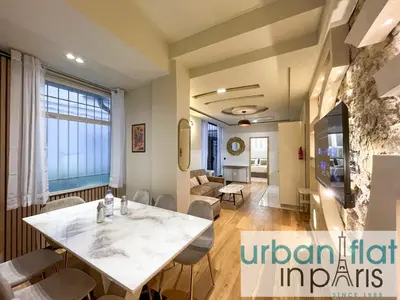 Coin salon dans l'établissement Urban Flat - 196 Saint Honore