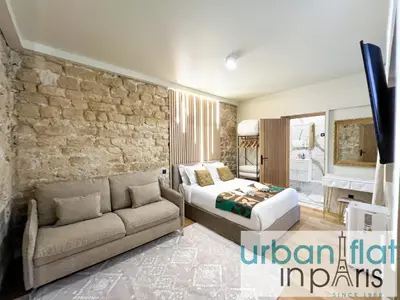 Coin salon dans l'établissement Urban Flat - 196 Saint Honore