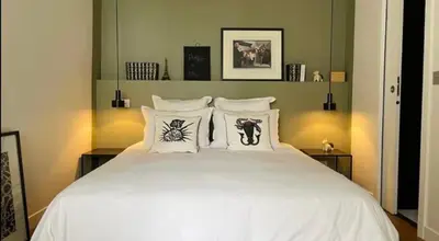 Un ou plusieurs lits dans un hébergement de l'établissement Chic Studio - Montorgueil, AC & Fast Wi-fi