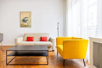 Coin salon dans l'établissement 4P apartment #Jardin Luxembourg#Montparnasse#Paris 6