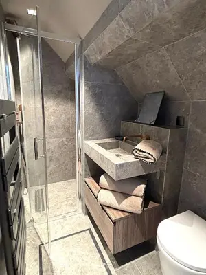 Salle de bains dans l'établissement Le Loft Grenelle