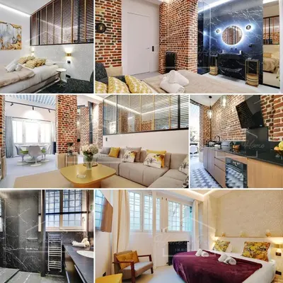 Coin salon dans l'établissement Le Marais Luxury & Trendy Apartment