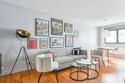 Coin salon dans l'établissement GuestReady - Charming stay near Catacombs of Paris