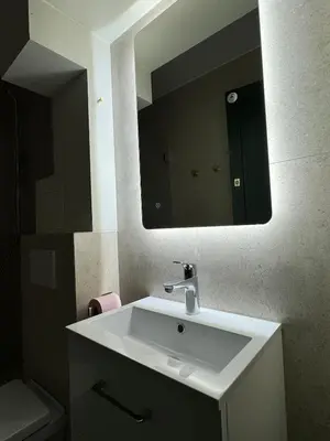 Salle de bains dans l'établissement Studio Trocadéro devant le Métro Passy