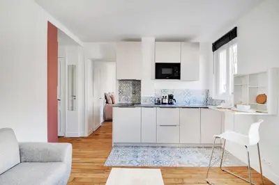 Cuisine ou kitchenette dans l'établissement Pantheon - Quartier Latin