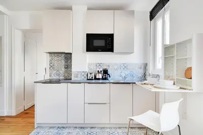 Cuisine ou kitchenette dans l'établissement Pantheon - Quartier Latin