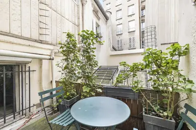 Balcon ou terrasse dans l'établissement Petit Chalet