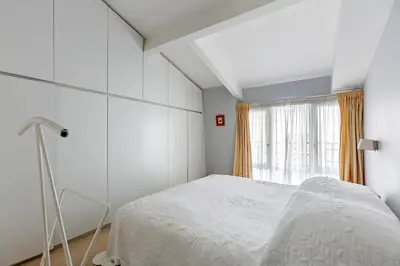 Un ou plusieurs lits dans un hébergement de l'établissement Duplex with Wifi near the Seine