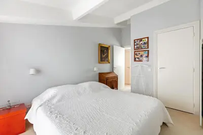Un ou plusieurs lits dans un hébergement de l'établissement Duplex with Wifi near the Seine