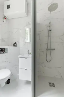 Salle de bains dans l'établissement Montbrun Alésia II Cosy studio 2P