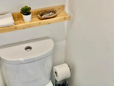 Salle de bains dans l'établissement Petit Paris