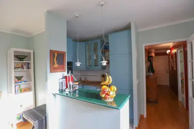 Cuisine ou kitchenette dans l'établissement Bright pied-à-terre Eiffel Tower 4 people
