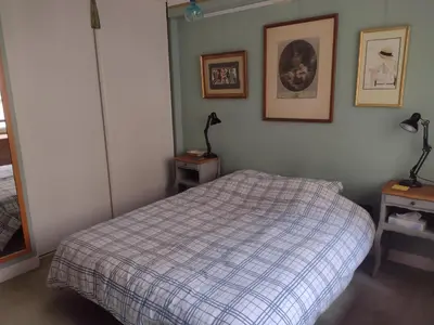 Un ou plusieurs lits dans un hébergement de l'établissement Bright pied-à-terre Eiffel Tower 4 people