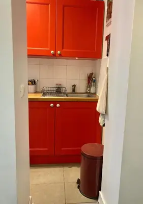 Cuisine ou kitchenette dans l'établissement Cozy Studio Paris Montmartre