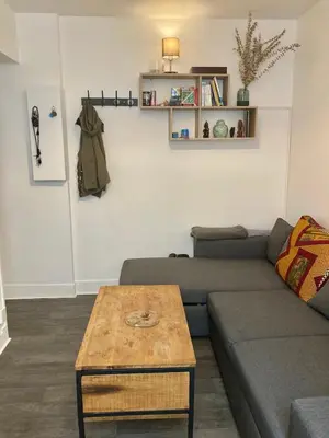 Coin salon dans l'établissement Cozy Studio Paris Montmartre