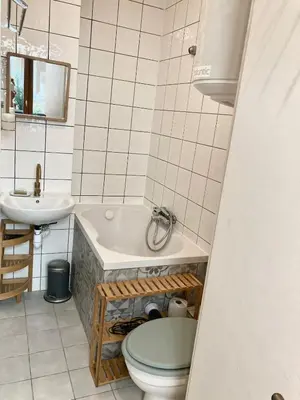 Salle de bains dans l'établissement Cozy Studio Paris Montmartre