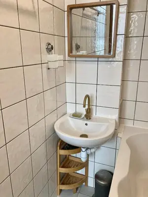 Salle de bains dans l'établissement Cozy Studio Paris Montmartre