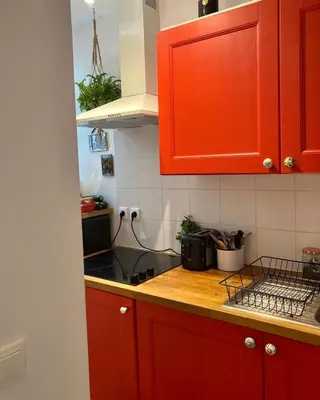 Cuisine ou kitchenette dans l'établissement Cozy Studio Paris Montmartre