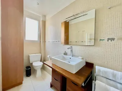 Salle de bains dans l'établissement Charmant Appartement 16eme