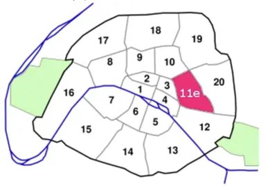 Plan de l'établissement Petit cocon métro Charonne