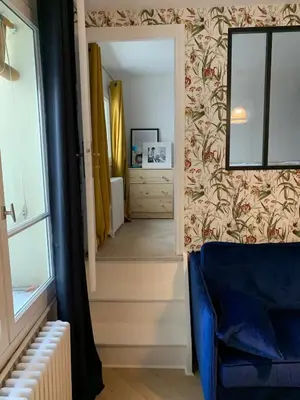 Un ou plusieurs lits dans un hébergement de l'établissement New & cosy beautiful apt close Marais!