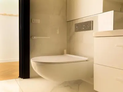 Salle de bains dans l'établissement Charming Cosy Studio - 2P - Gare Saint Lazare