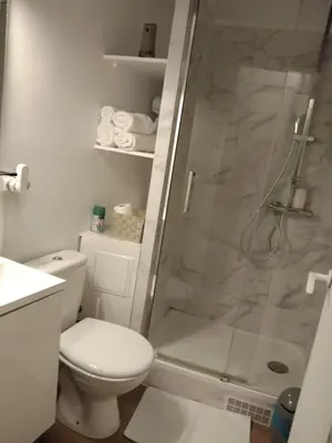 Salle de bains dans l'établissement Beautiful stay in Paris