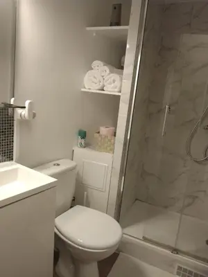Salle de bains dans l'établissement Beautiful stay in Paris