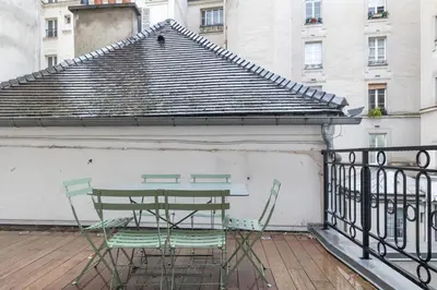 Balcon ou terrasse dans l'établissement Mousquetaire