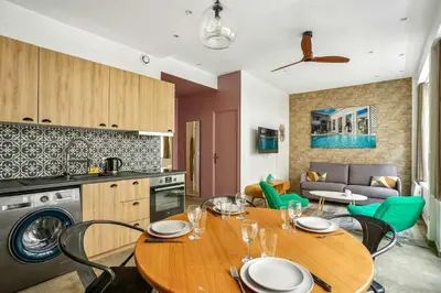 Cuisine ou kitchenette dans l'établissement Amazing apartment - 2BR6P - Bastille