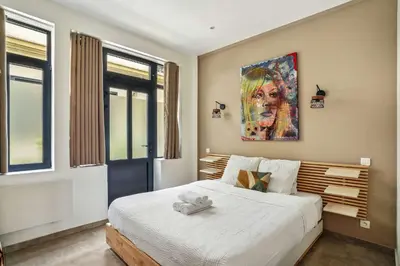Un ou plusieurs lits dans un hébergement de l'établissement Amazing apartment - 2BR6P - Bastille