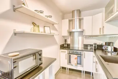 Cuisine ou kitchenette dans l'établissement Cocon Doux - 2 Chambres et Parking