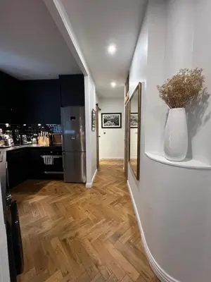 Cuisine ou kitchenette dans l'établissement Bel appartement Paris Montmartre