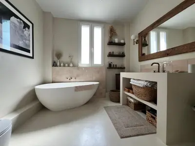 Salle de bains dans l'établissement Bel appartement Paris Montmartre