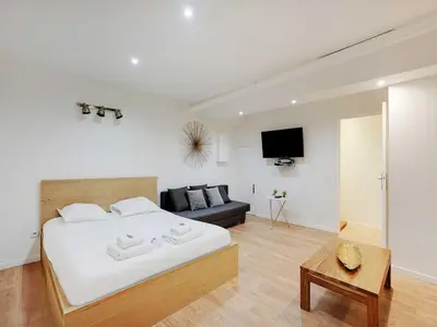 Un ou plusieurs lits dans un hébergement de l'établissement Beautiful Apartment - 6P-Auteuil Saint Cloud
