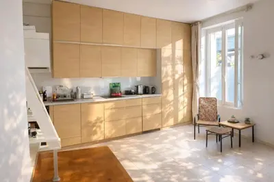 Cuisine ou kitchenette dans l'établissement Le Passage Secret – Studio 4 pers à Paris