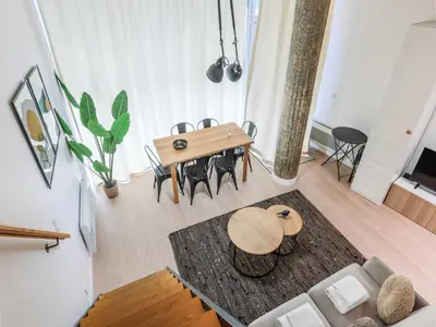 Coin salon dans l'établissement Cosy apartment - 1BR 4P - Passy Tour Eiffel