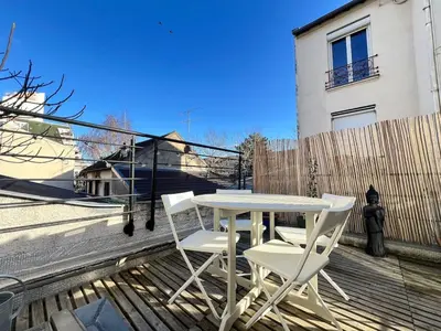 Balcon ou terrasse dans l'établissement Maison duplex, 2 chambres, terrasse en rooftop