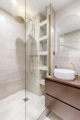 Salle de bains dans l'établissement Studio d'architecte Bellot Buttes Chaumont