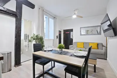 Télévision ou salle de divertissement dans l'établissement Studio Appartement Quartier Notre-Dame Free Netflix