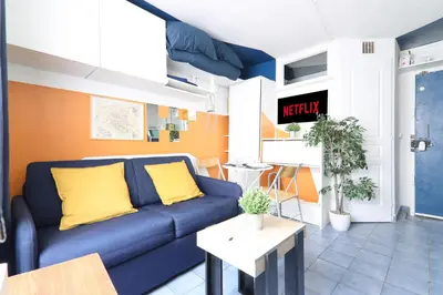 Plan de l'établissement Studio Appartement Quartier Republique Free Netflix