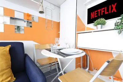 Plan de l'établissement Studio Appartement Quartier Republique Free Netflix