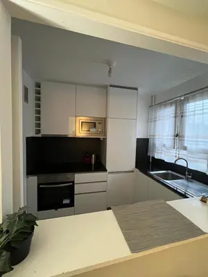 Cuisine ou kitchenette dans l'établissement studio Horizon
